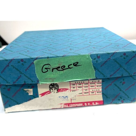 Madame Alexander Little Women "Beth" Doll In Greek Costume With Original Box & T - Picture 6 of 6